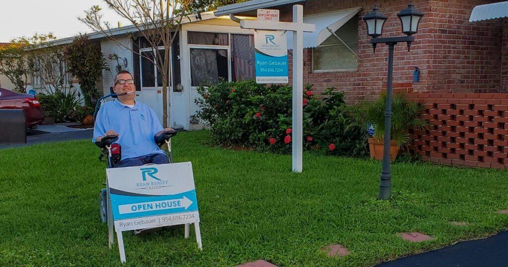 Ryan Gebauer at a Ryan Realty Group open house